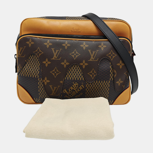 NIL Damier Ebene Calfskin Brown