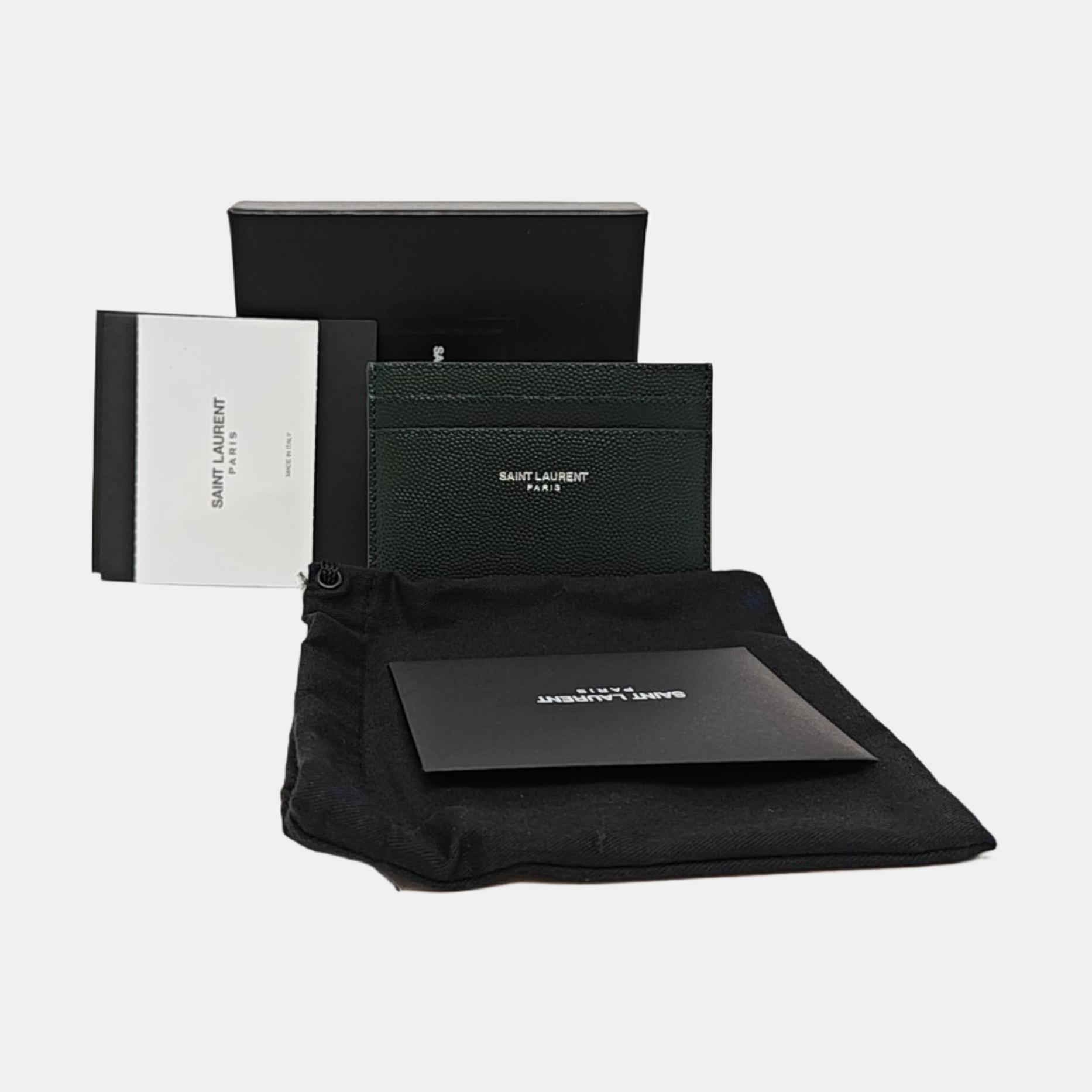 Calfskin Card Holder Green