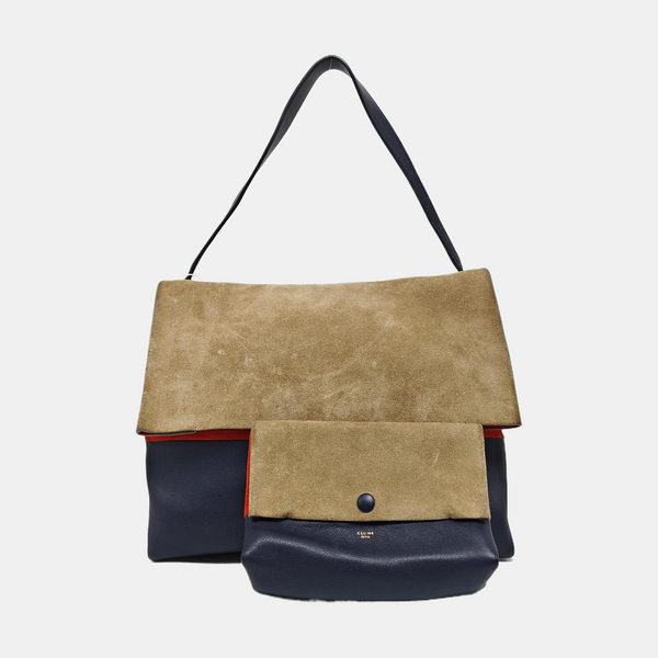 Suede Shoulder Bag Beige
