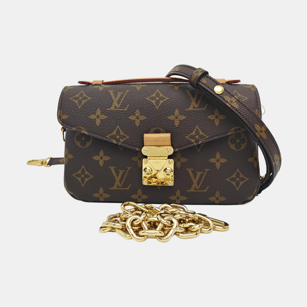 MÉTIS EAST WEST Monogram Coated Canvas Brown