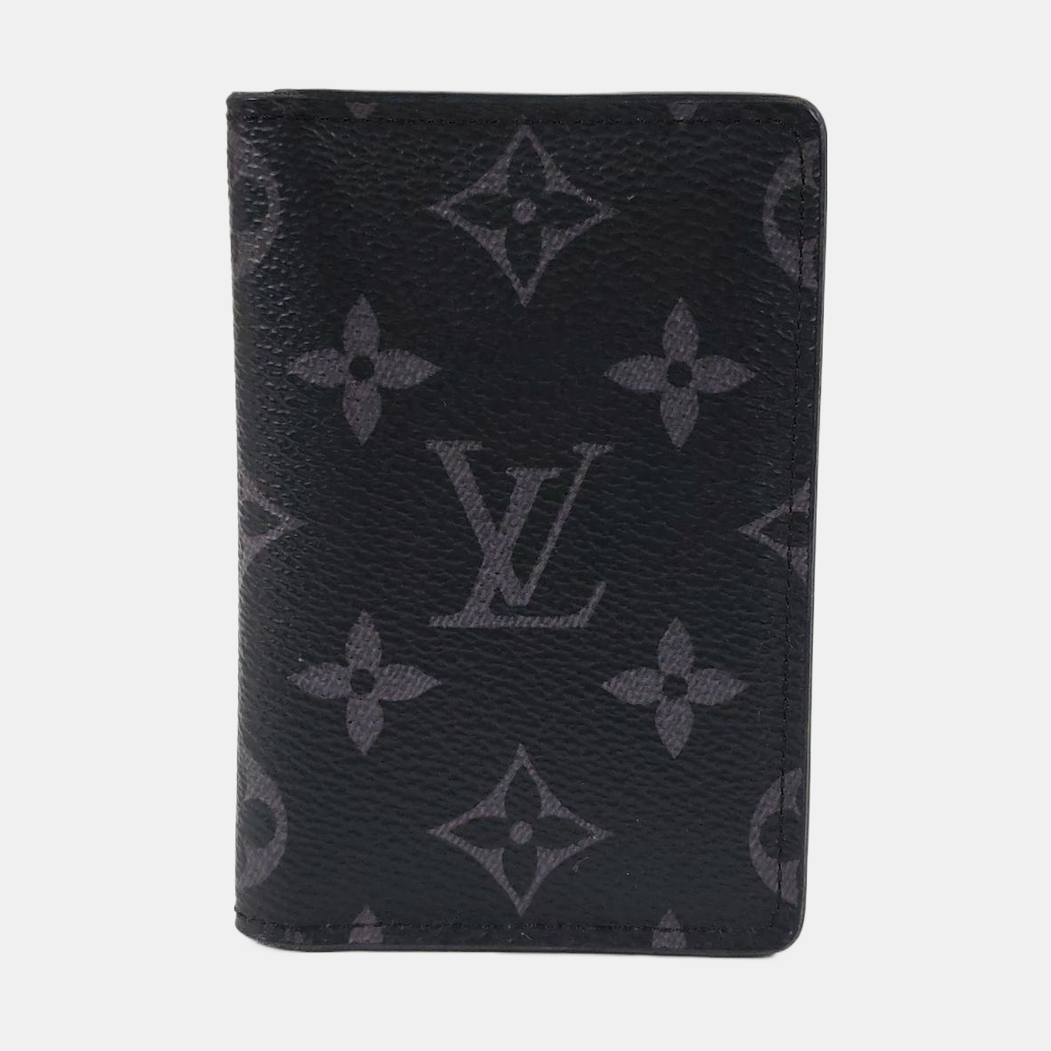 Monogram Coated Canvas Wallet Mini Black