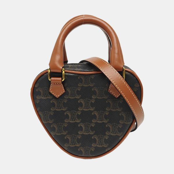 Coated Canvas Tote Bag Brown