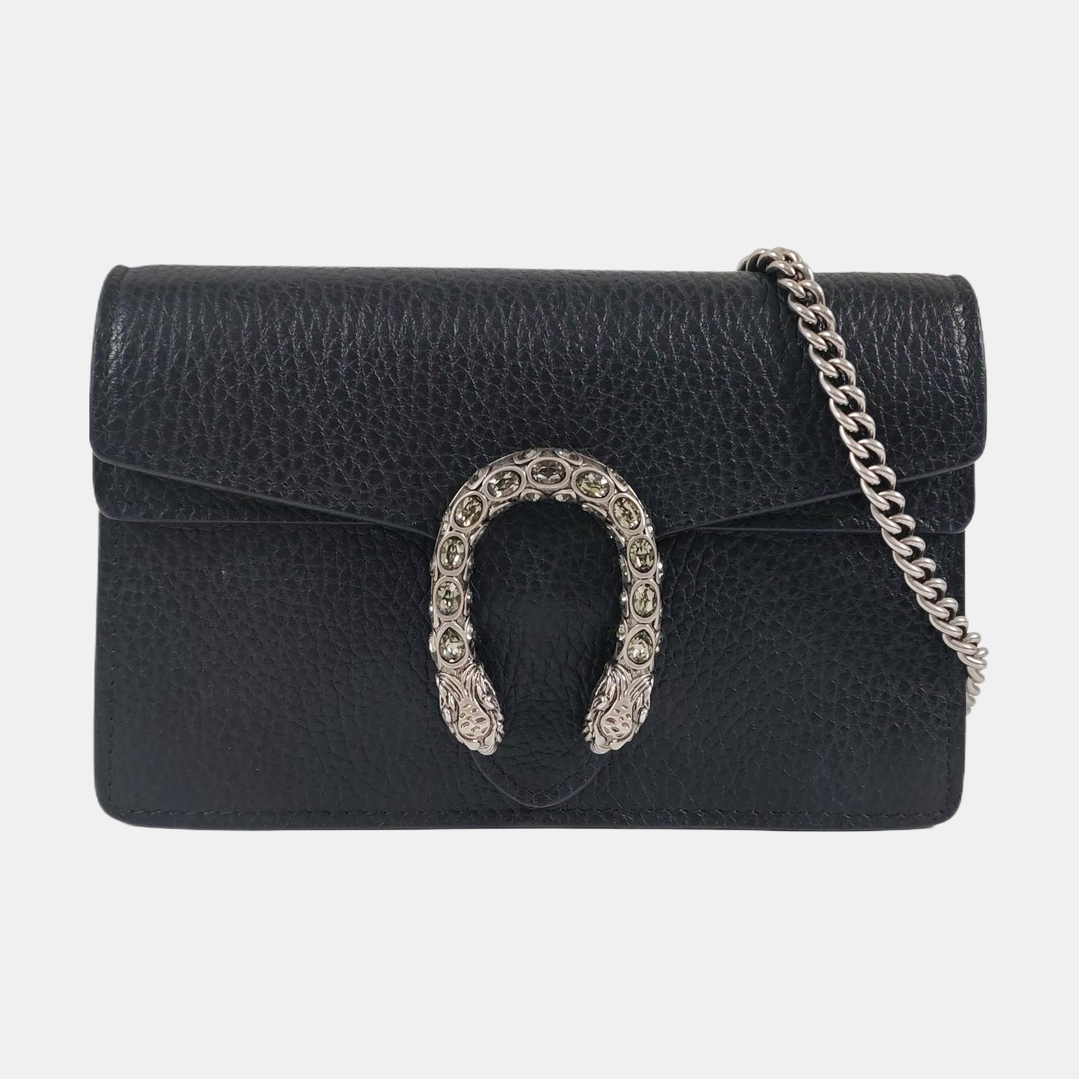 Authenticated pre-owned  Dionysus Super Mini Calfskin Black - Crossbody Bag at Looply