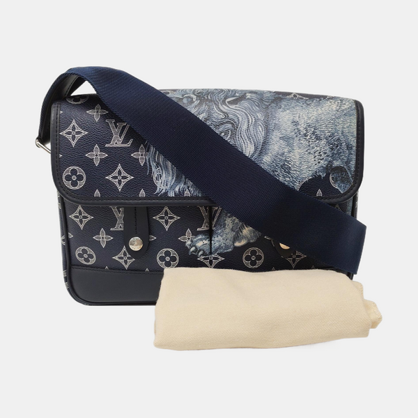 SAVANE PM Monogram Coated Canvas Blue