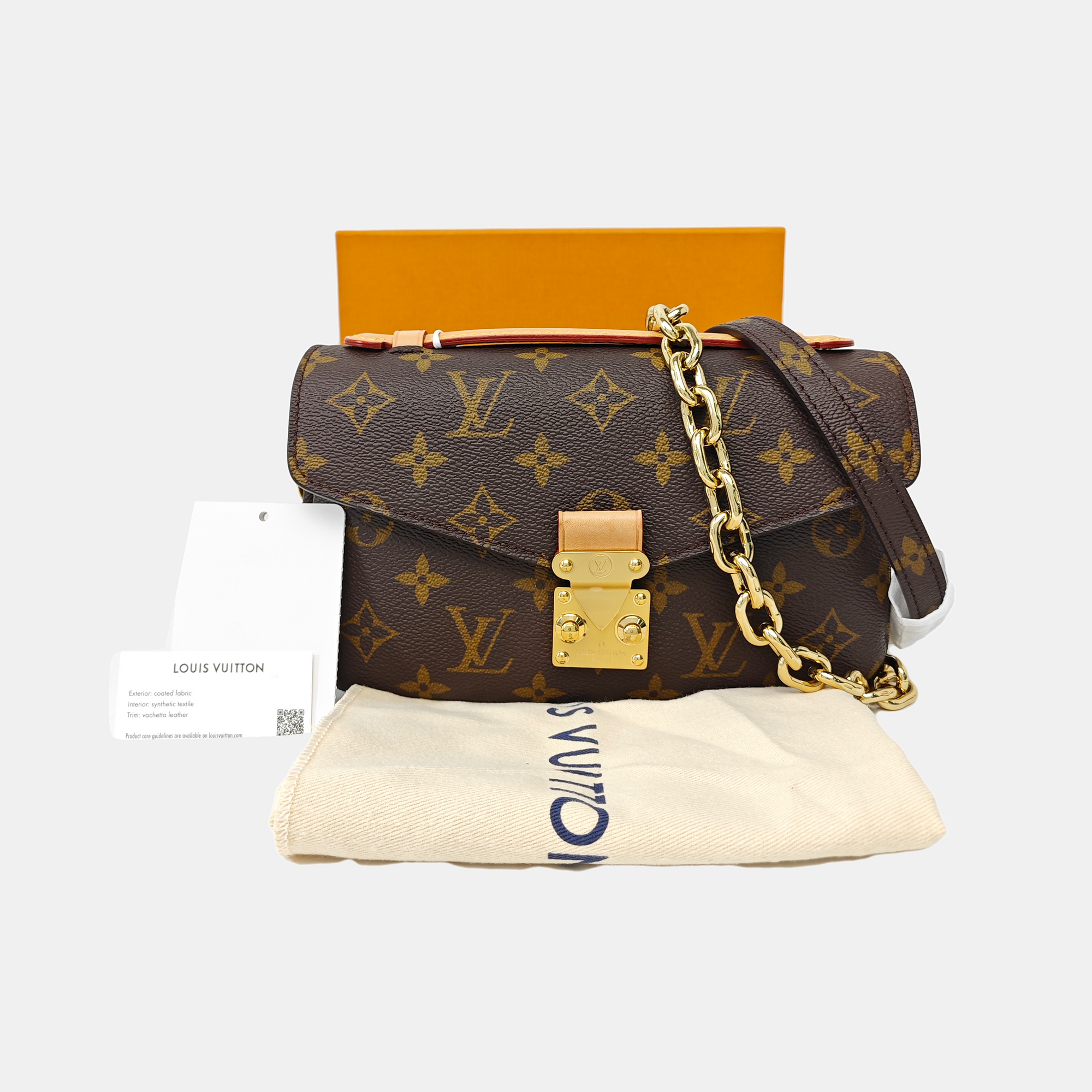 MÉTIS EAST WEST Monogram Coated Canvas Brown