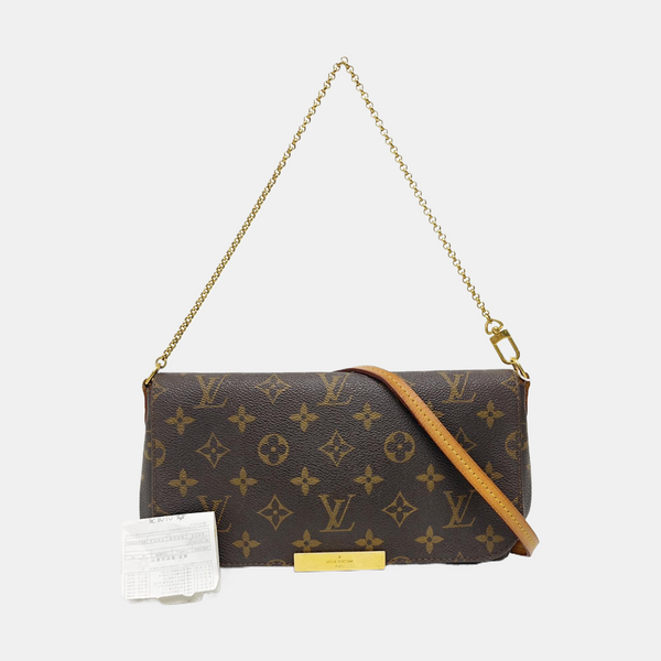FAVORITE PM Monogram Coated Canvas Brown