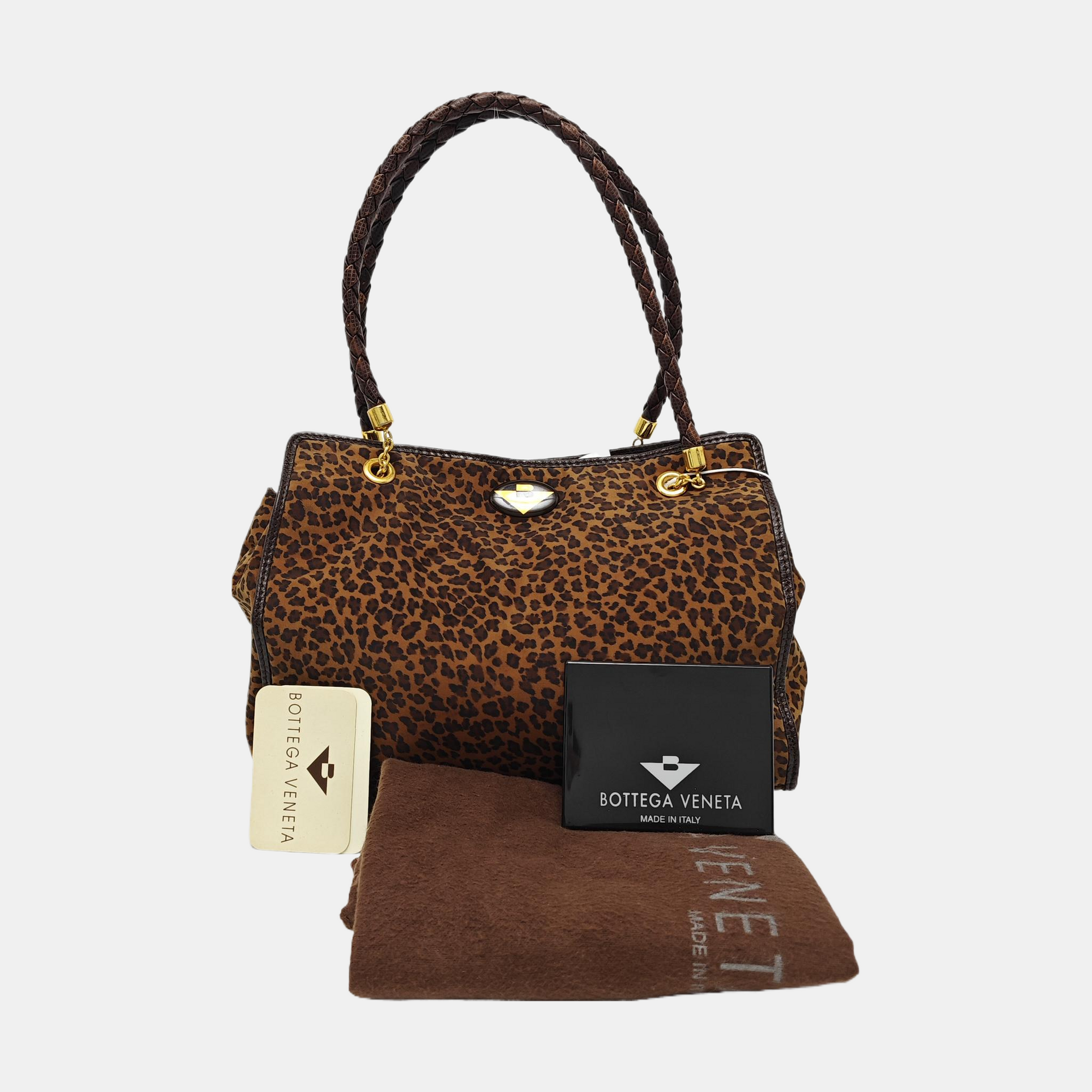 Fabric Tote Bag Brown