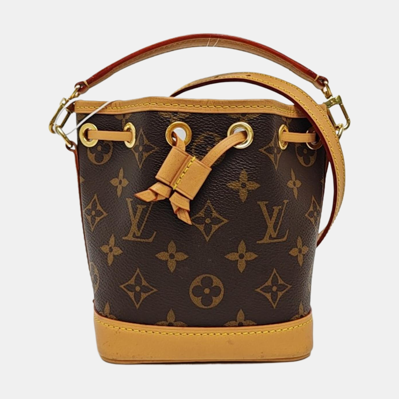 NOÉ Nano Monogram Coated Canvas Brown