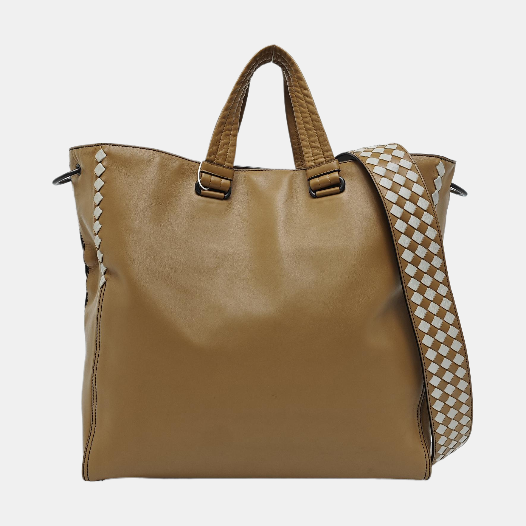 Calfskin Shoulder Bag Brown