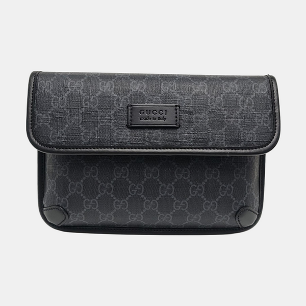Neo Vintage Monogram Coated Canvas Black