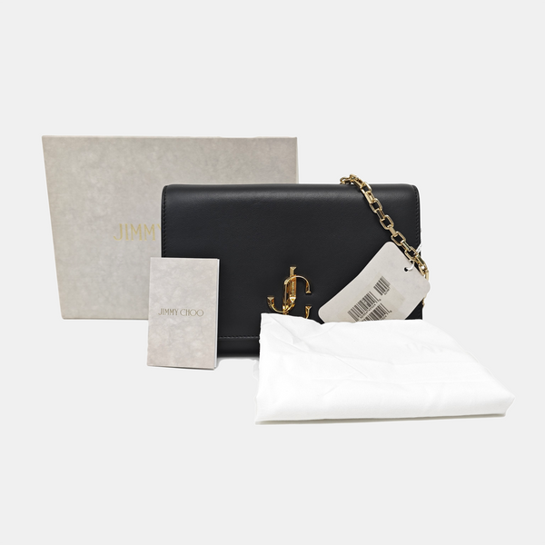 Calfskin Shoulder Bag Black