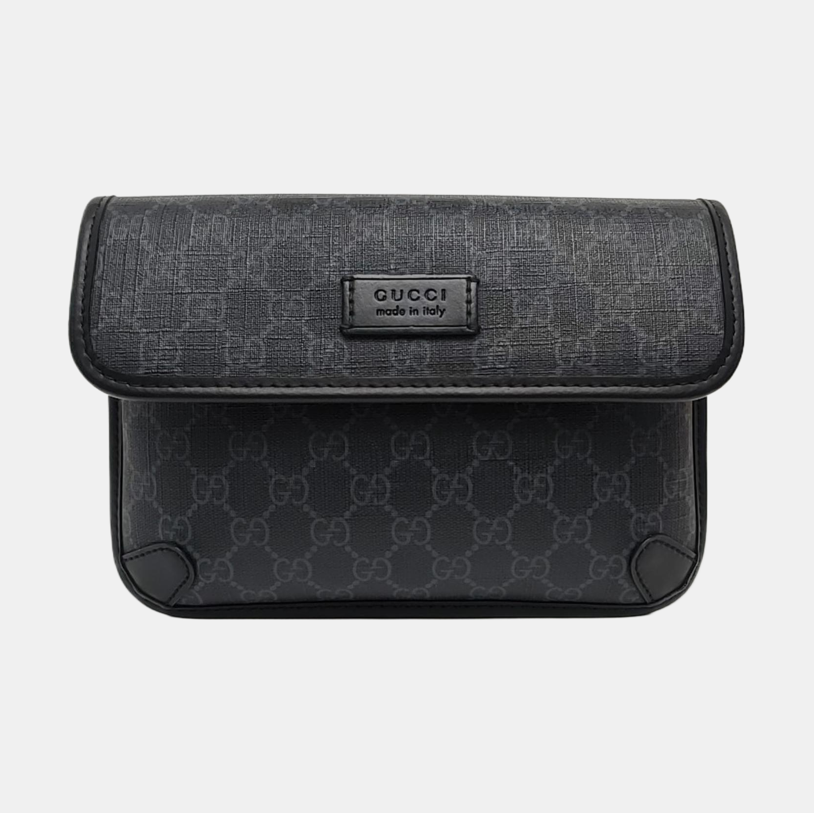 Neo Vintage Monogram Coated Canvas Black