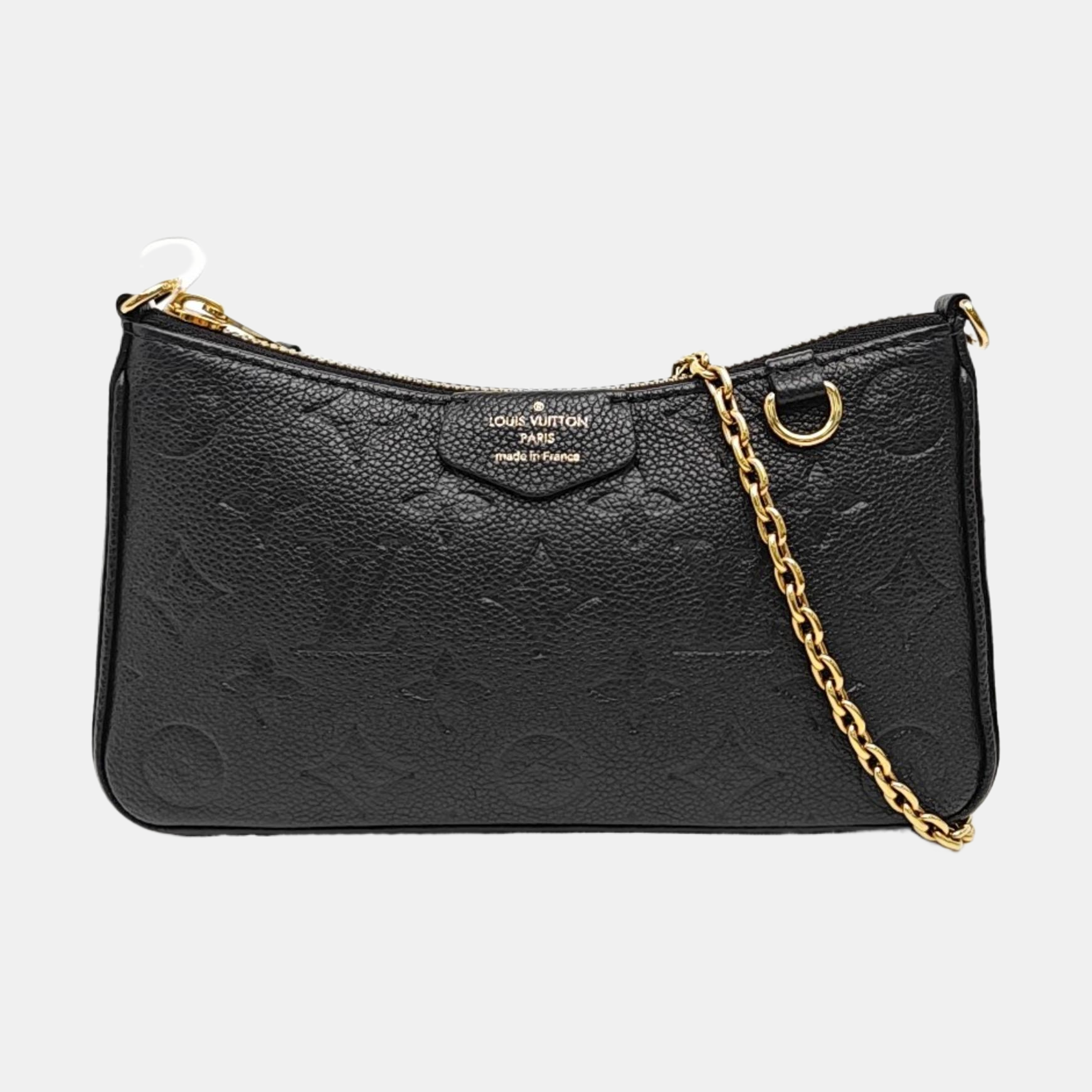 EASY POUCH ON STRAP Monogram Calfskin Black