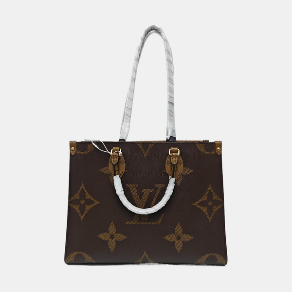 ONTHEGO MM Monogram Coated Canvas Brown