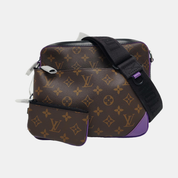 TRIO Monogram Calfskin Brown