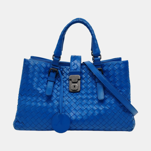 Authenticated pre-owned  Roma Calfskin Blue - Tote Bag at Looply
