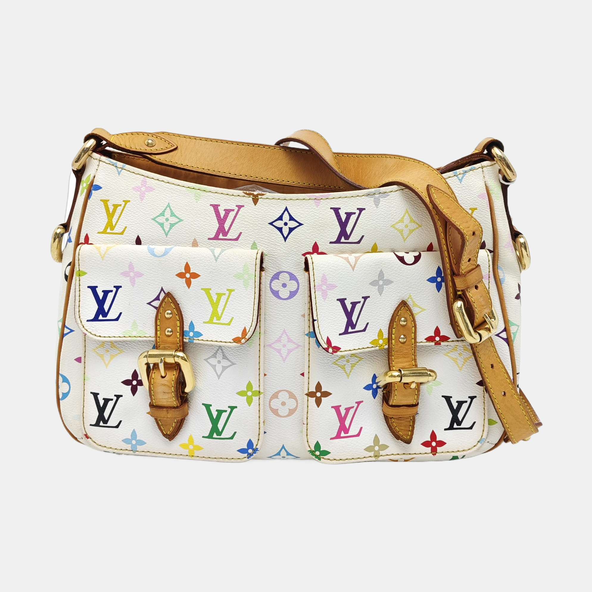 LODGE GM Monogram Coated Canvas White