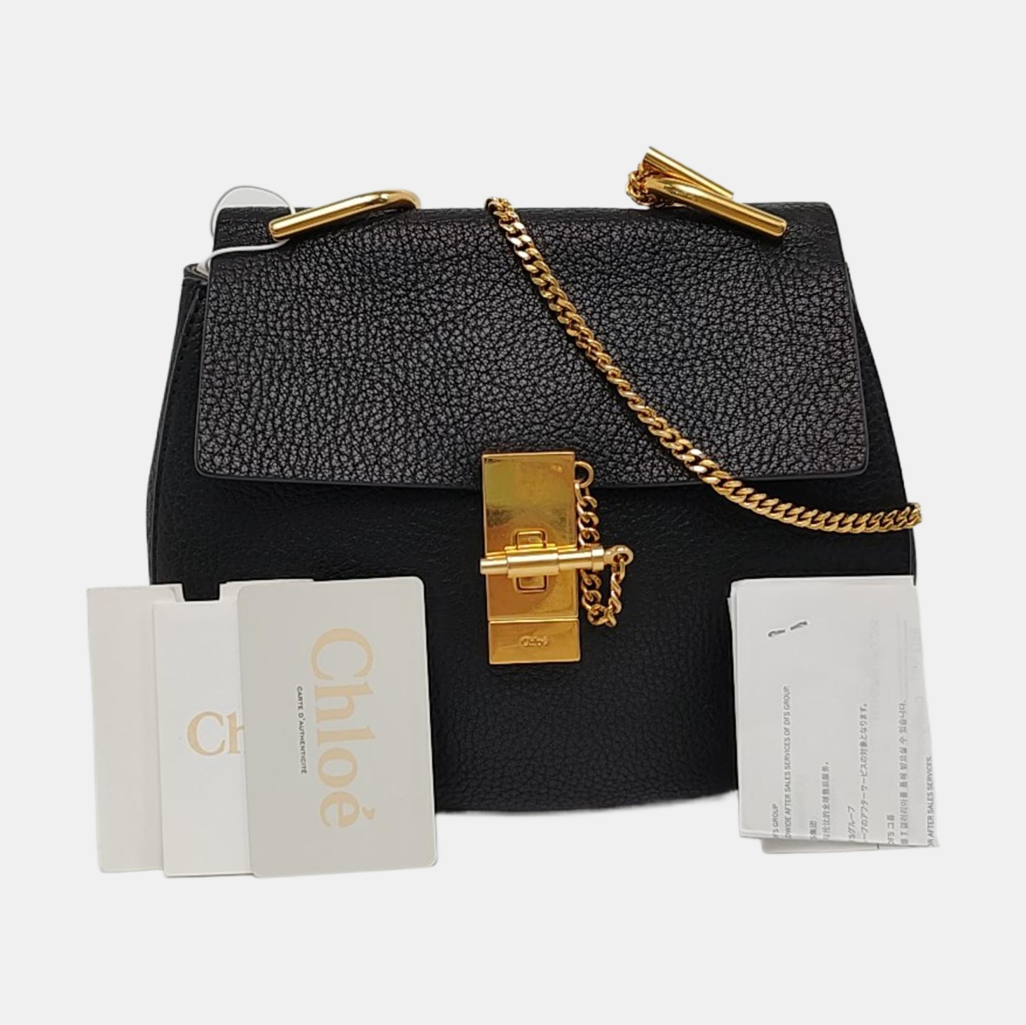 Drew Medium Calfskin Black