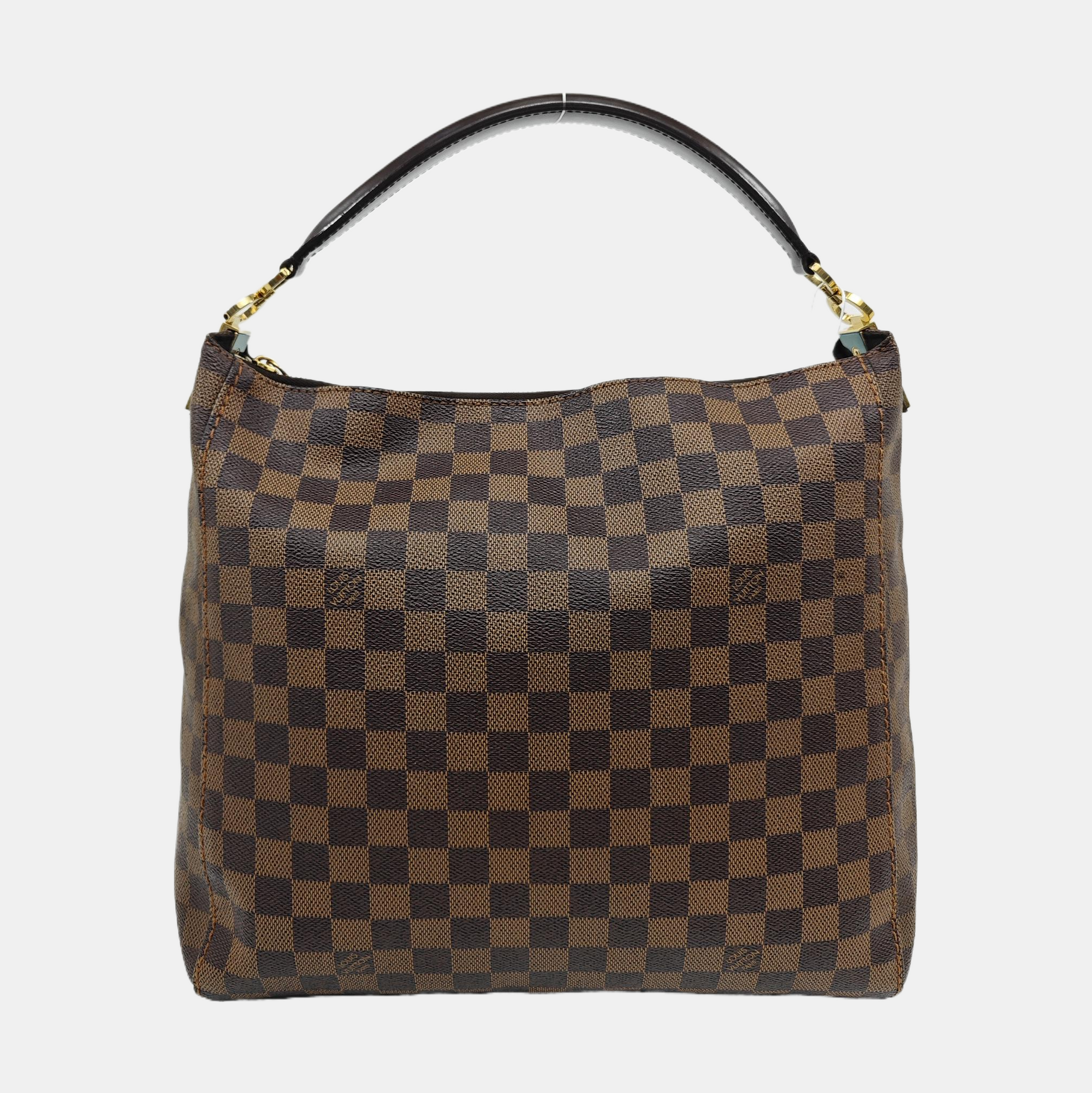 PORTOBELLO PM Damier Ebene Coated Canvas Brown