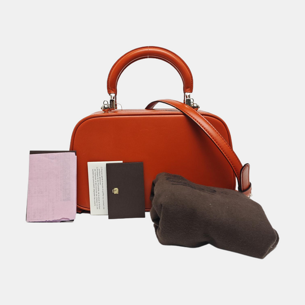 Calfskin Shoulder Bag Orange