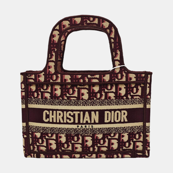 Authenticated pre-owned  Book Tote Mini Canvas Red - Tote Bag at Looply