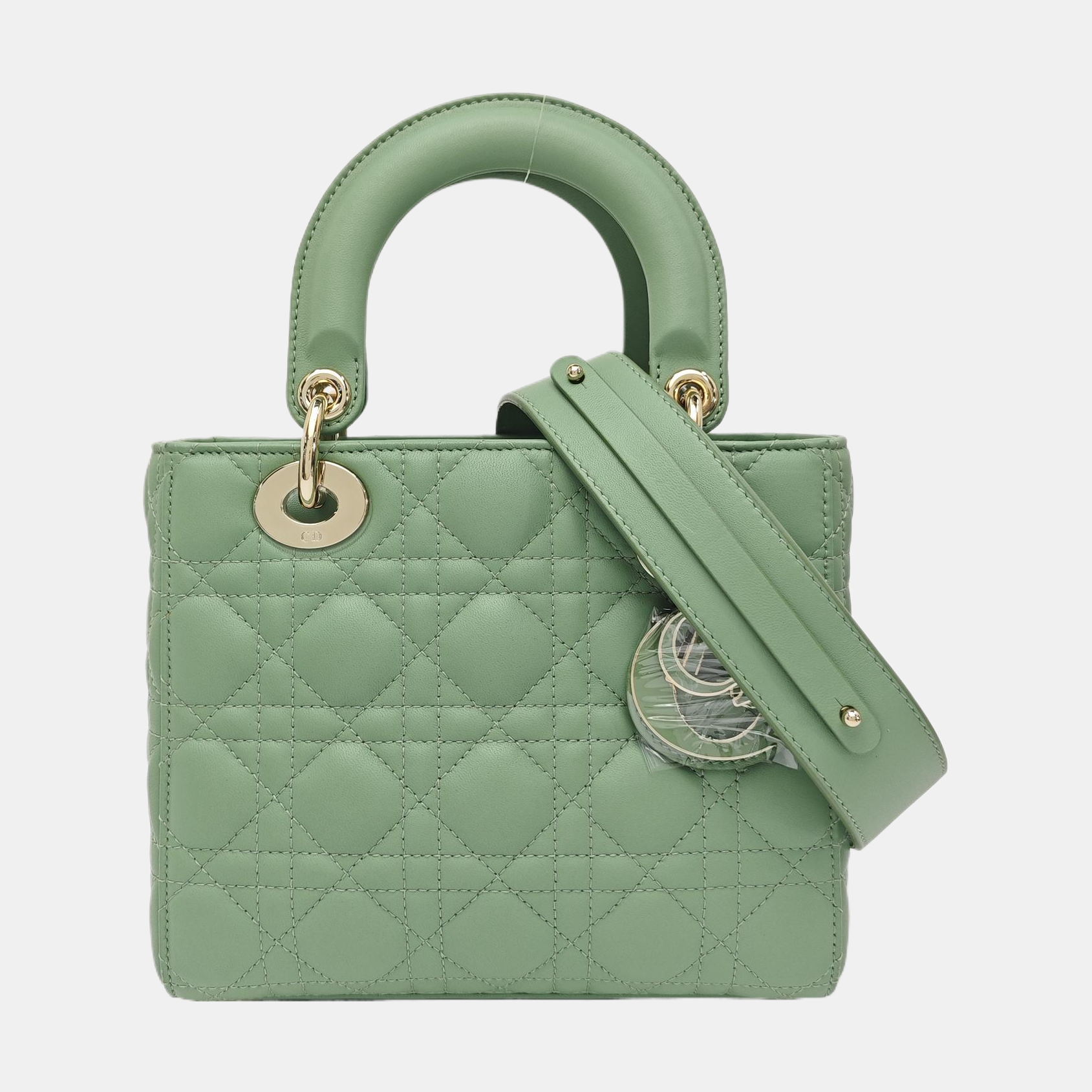 Lady Dior Small Cannage Lambskin Green
