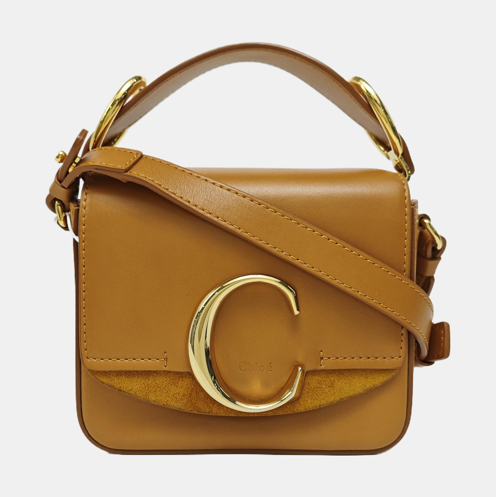 Chloé C Mini Calfskin Brown