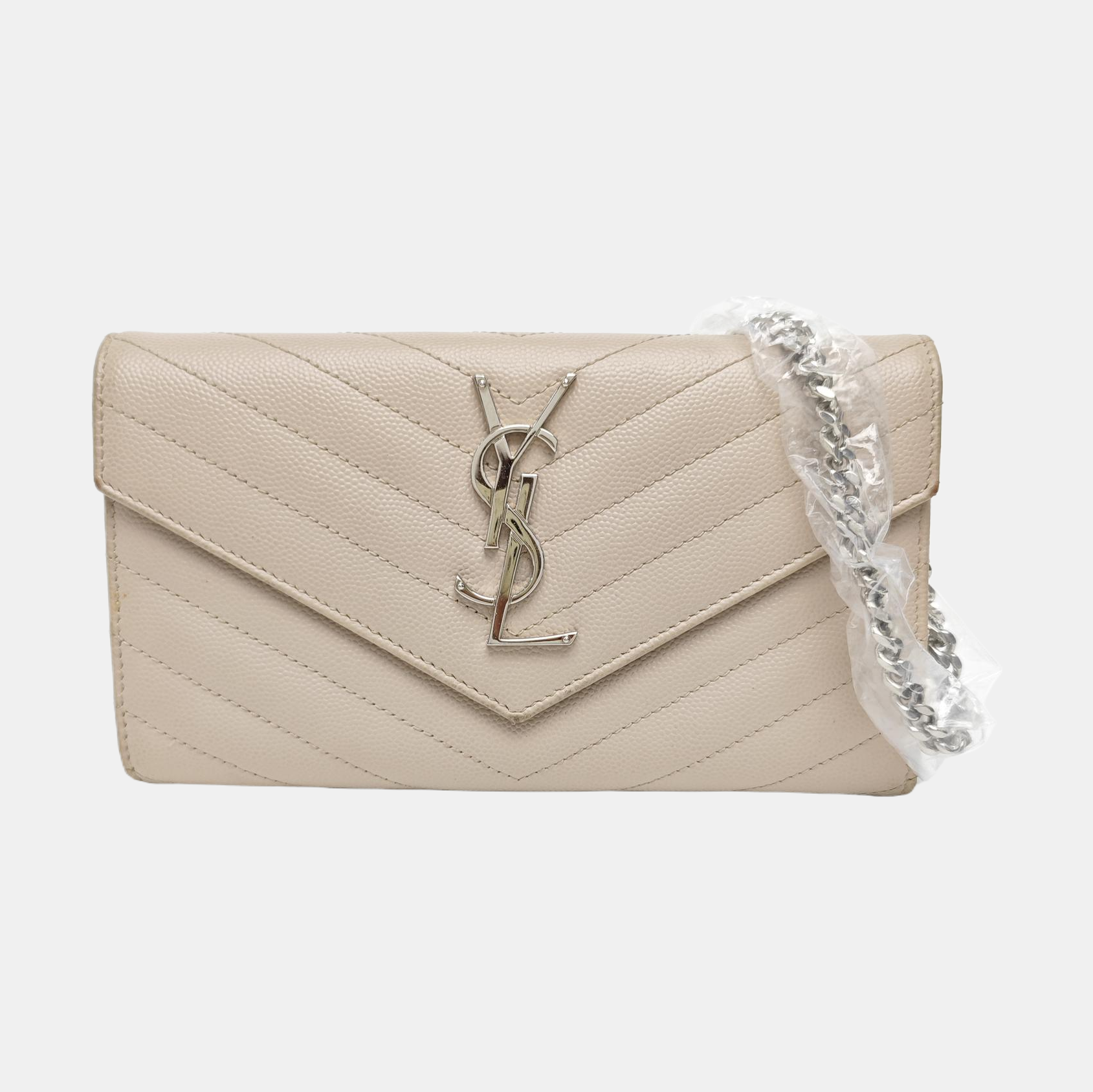 MONOGRAM Chevron Calfskin Pink