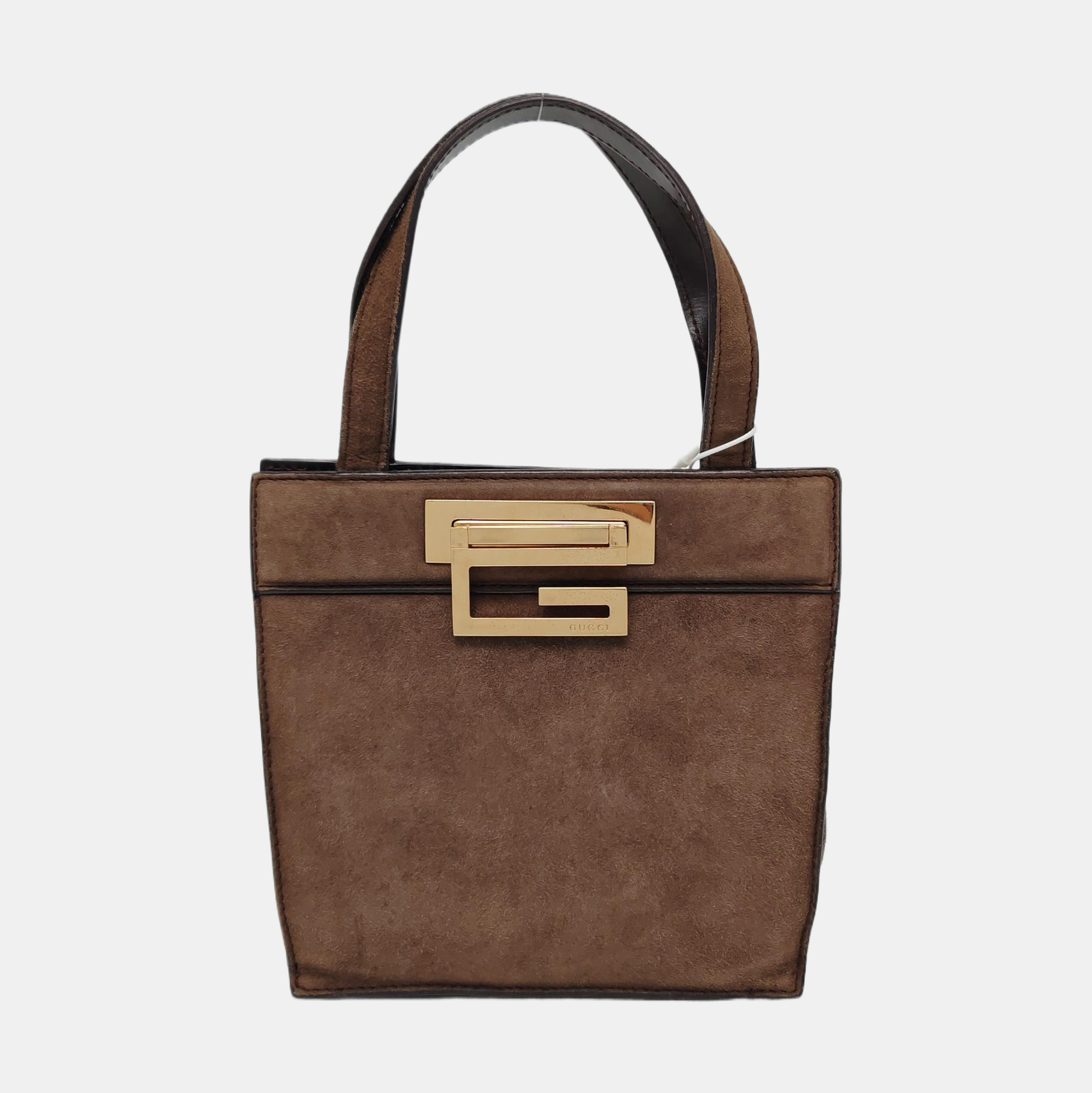 Suede Tote Bag Brown