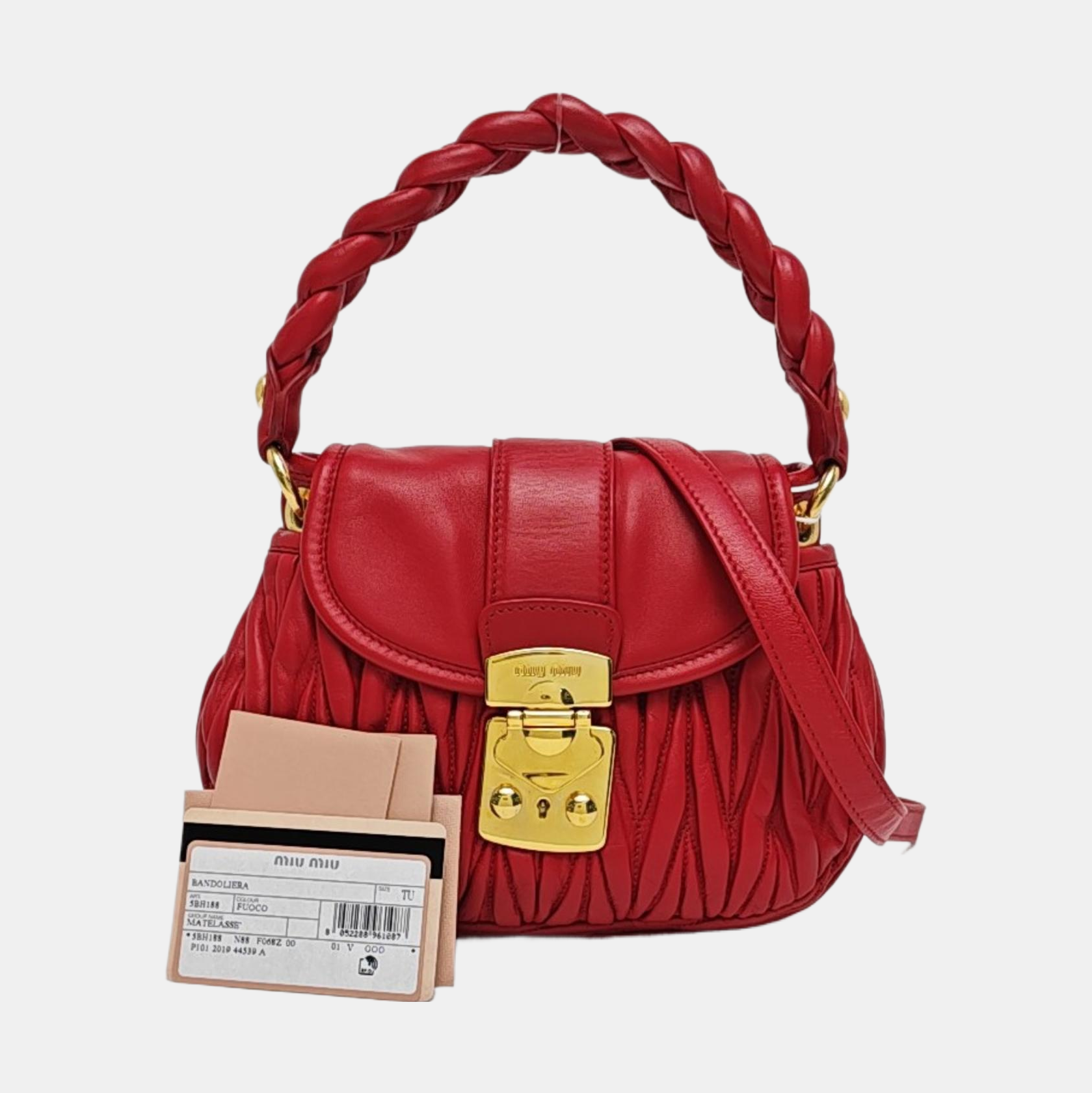 Miu Coffer Lambskin Red