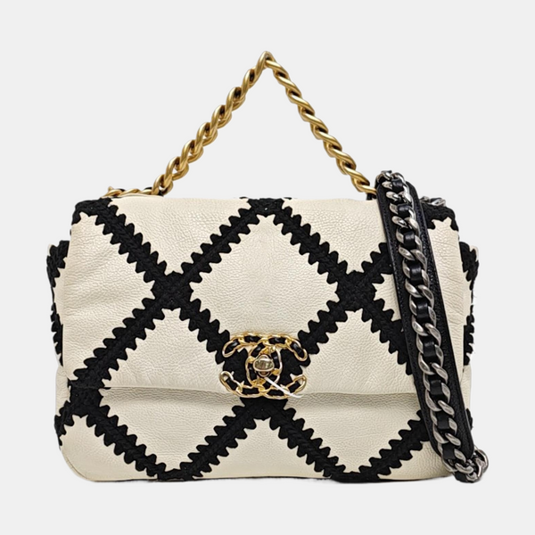 CHANEL 19 Pequeño Piel de Becerro Acolchado Multicolor