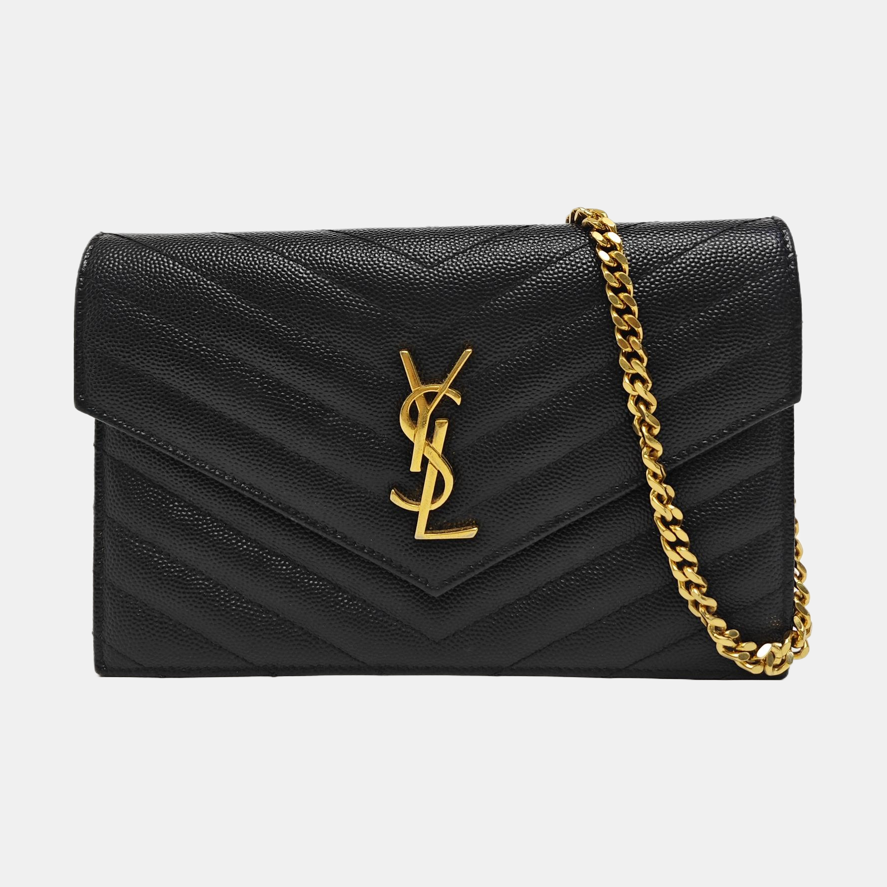 MONOGRAM WOC Chevron Calfskin Black