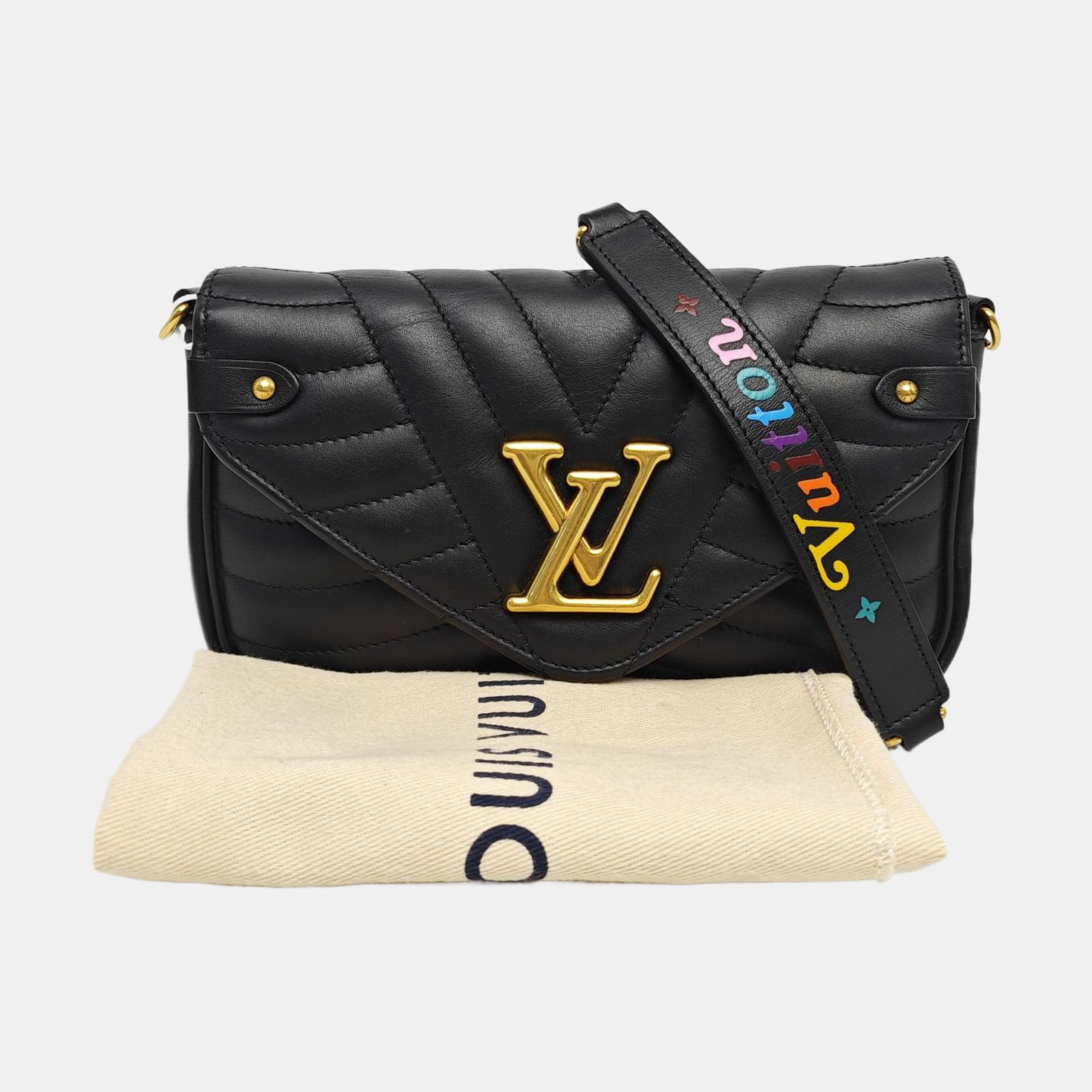 NEW WAVE Quilted Calfskin Black