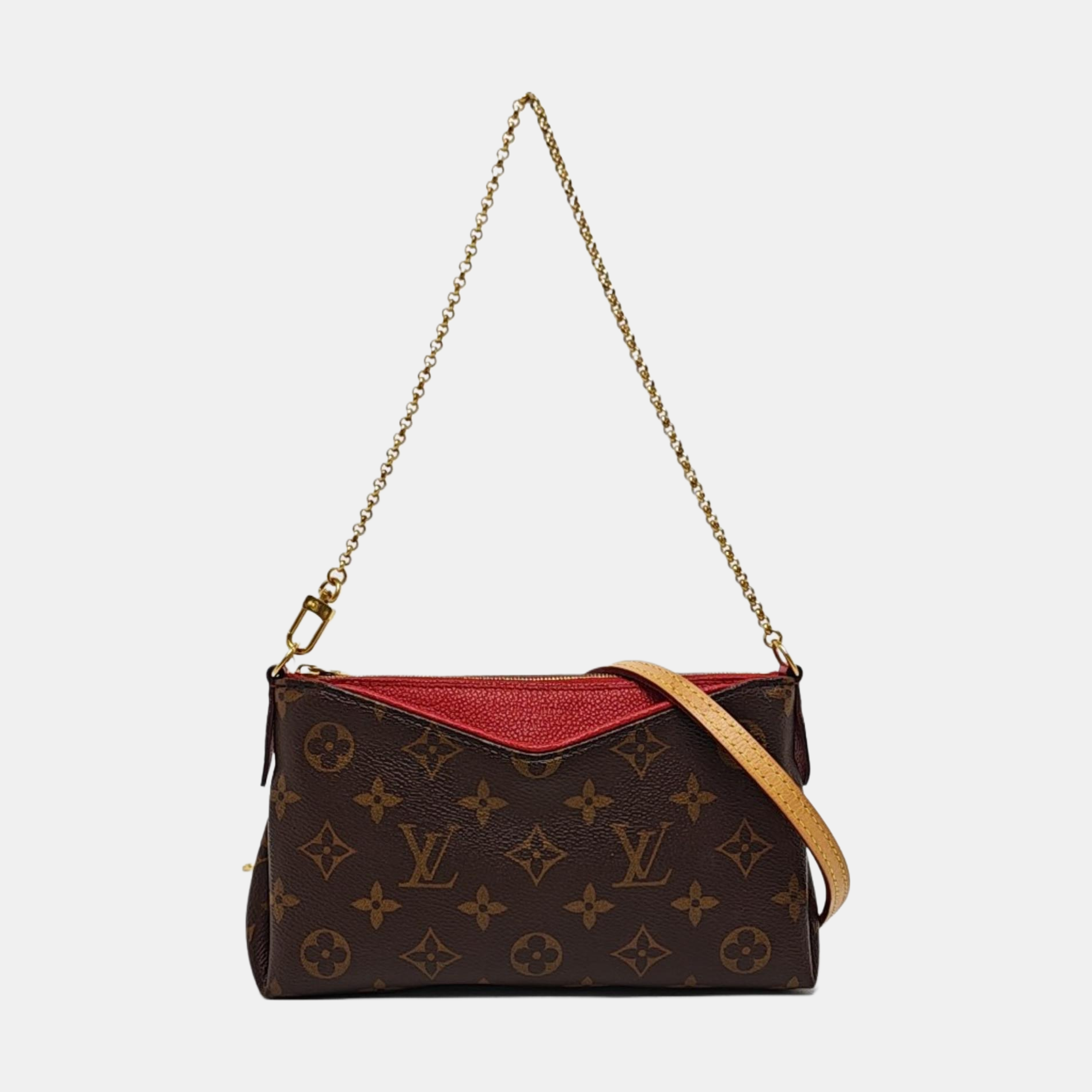 PALLAS BB Monogram Coated Canvas Brown