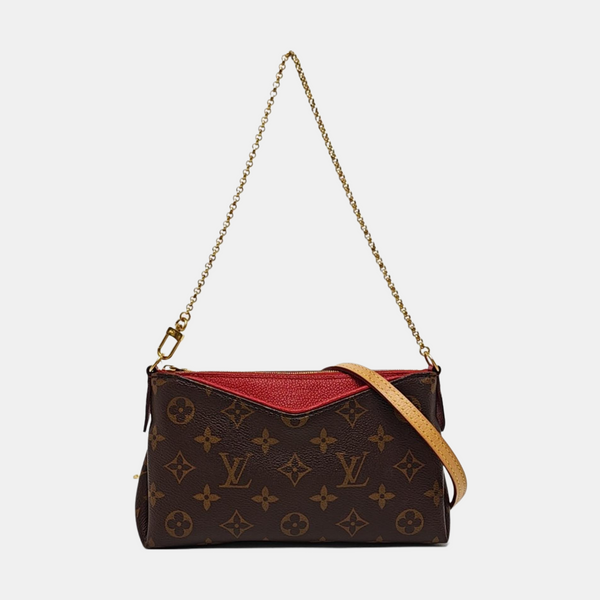 PALLAS BB Monogram Coated Canvas Brown