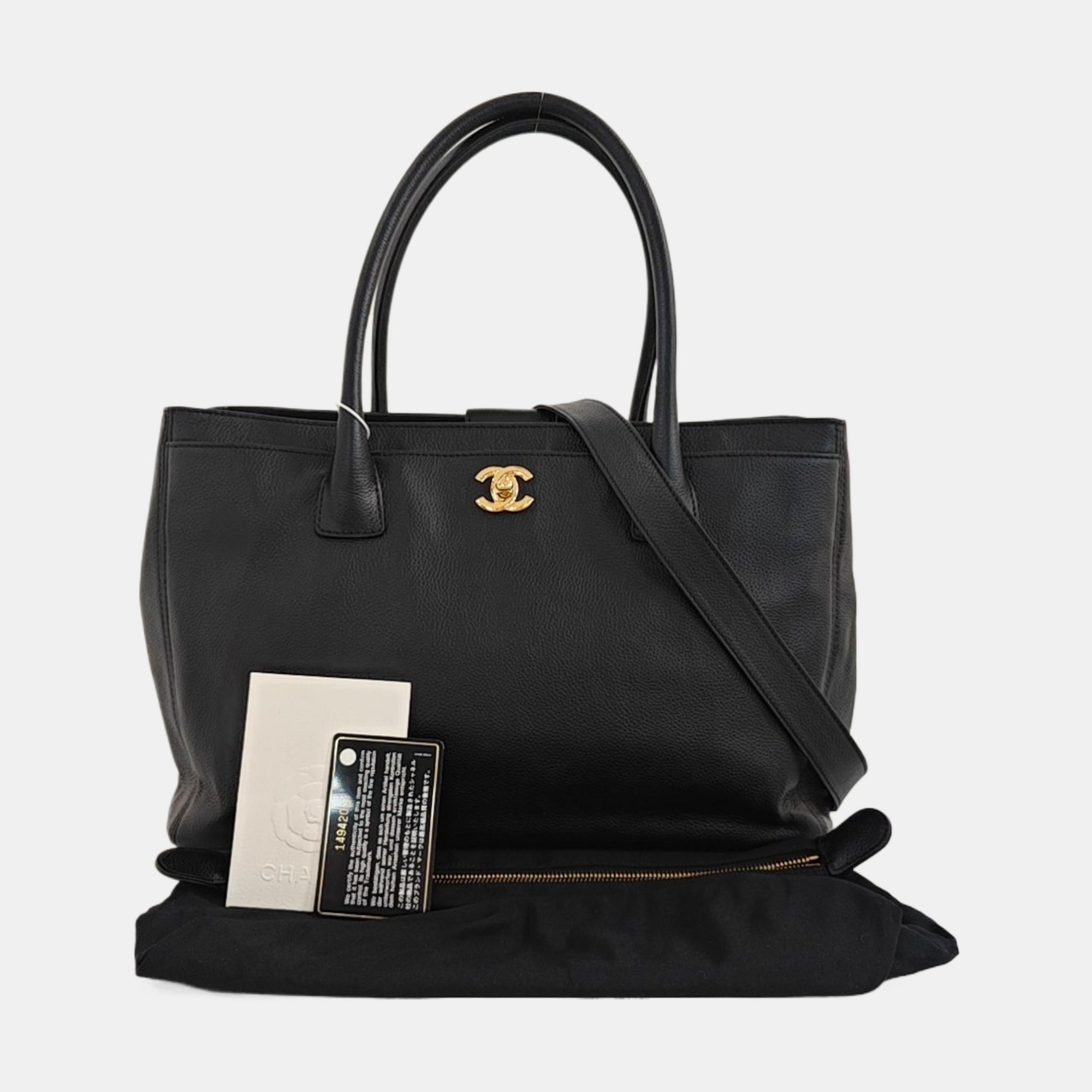 CERF Extra Large Grained Calfskin Black