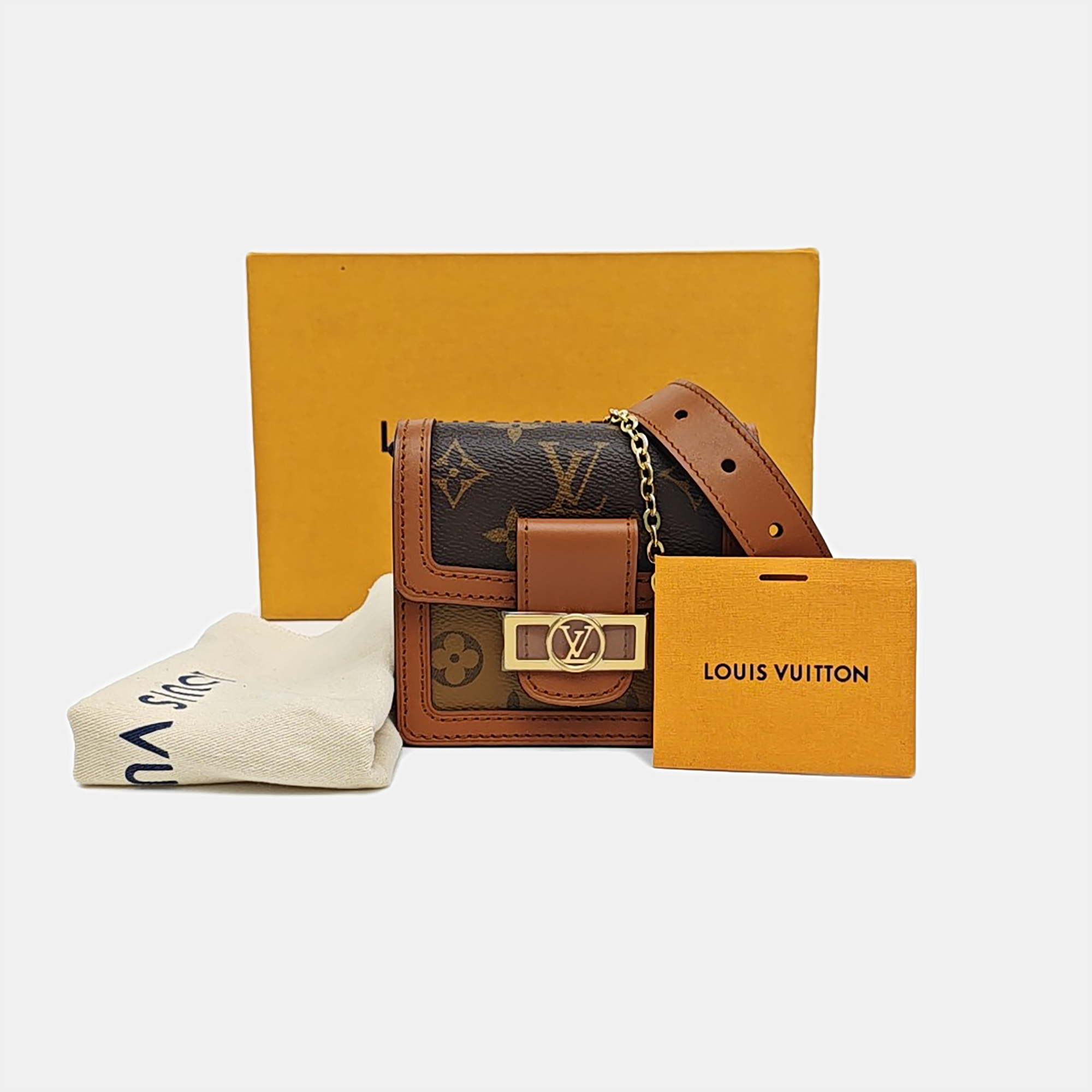 DAUPHINE BB Monogram Coated Canvas Brown