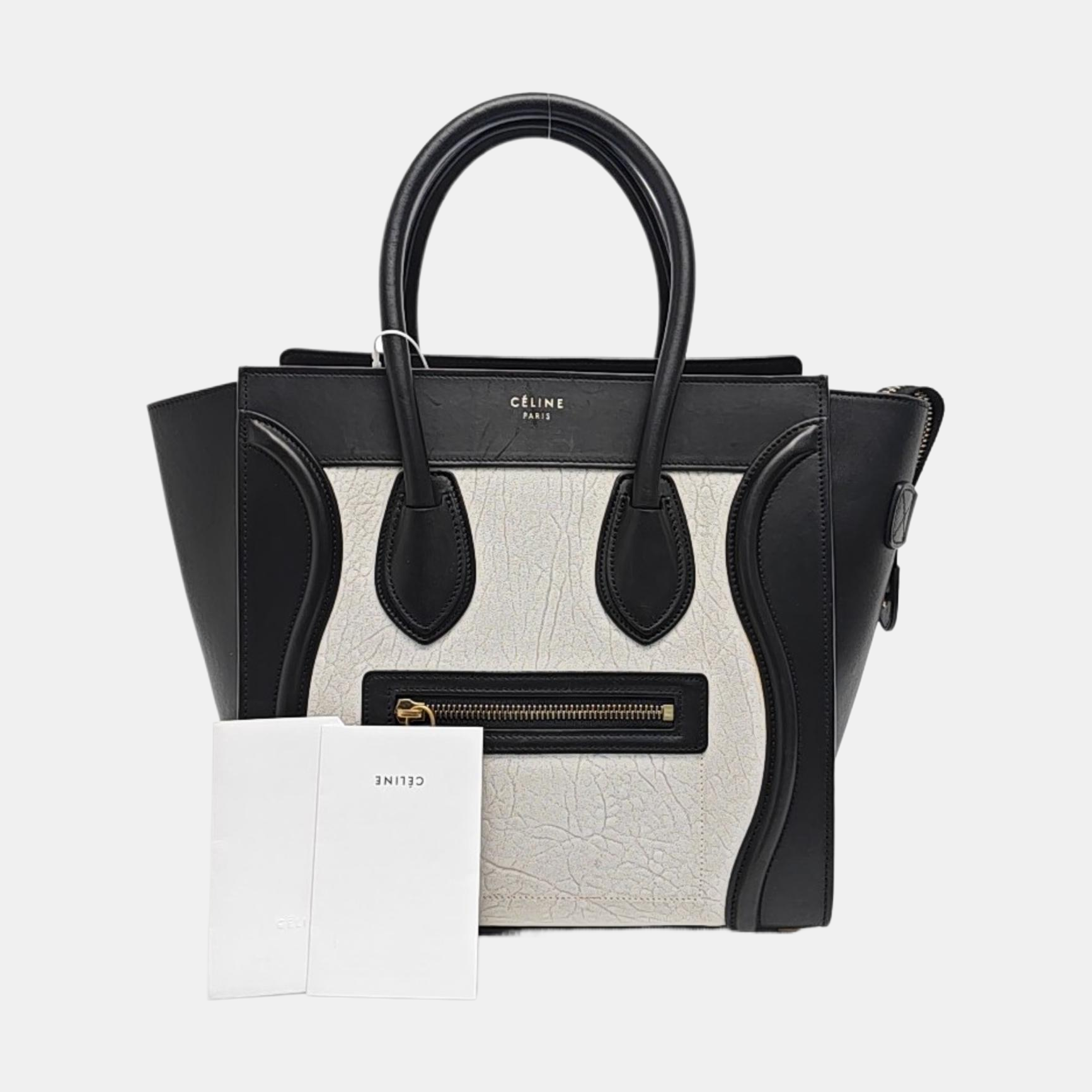 LUGGAGE Micro Calfskin White