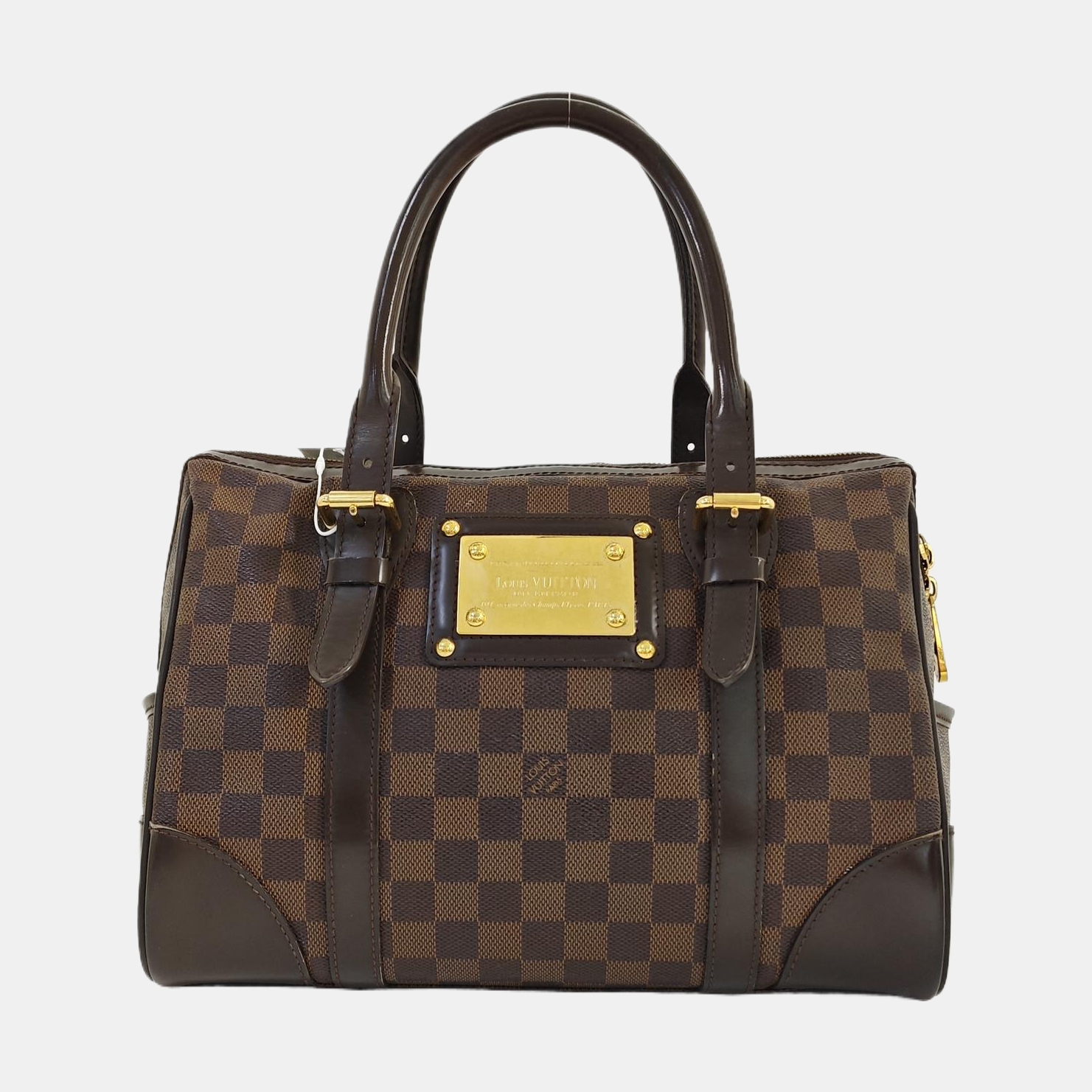 BERKELEY Damier Ebene Coated Canvas Brown