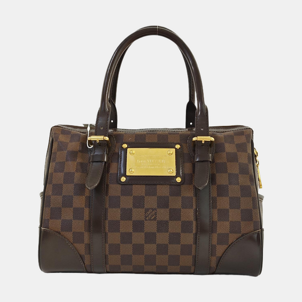 BERKELEY Damier Ebene Coated Canvas Brown