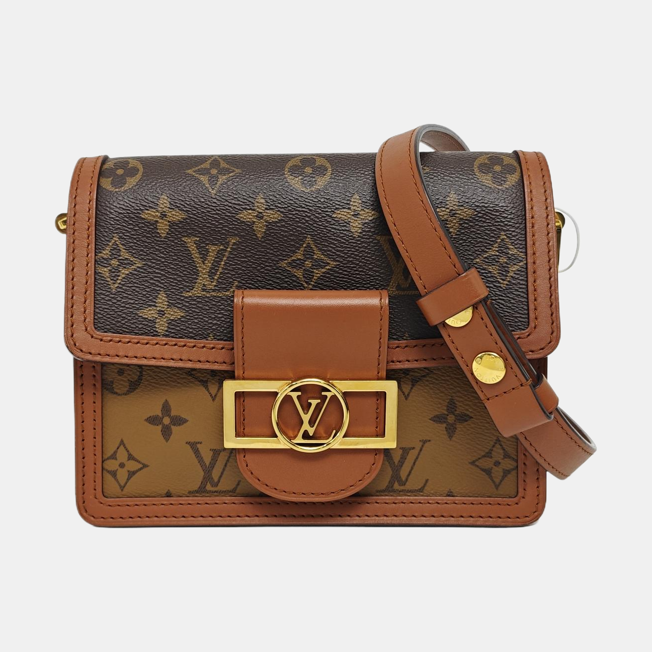 DAUPHINE Mini Coated Canvas Brown