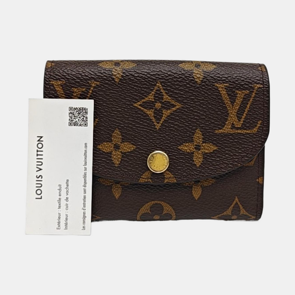 ROSALIE Monogram Coated Canvas Brown Wallet