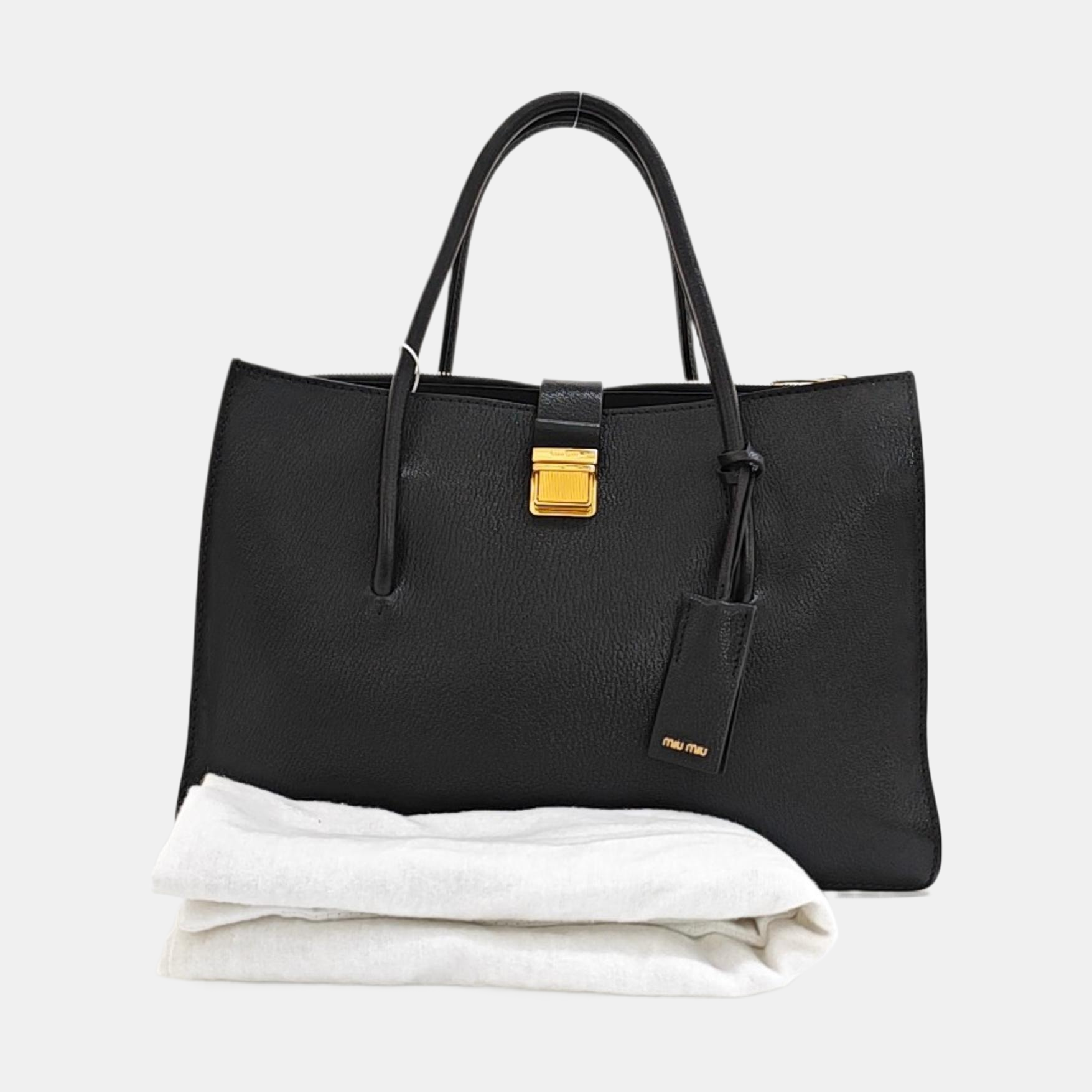 Calfskin Tote Bag Black