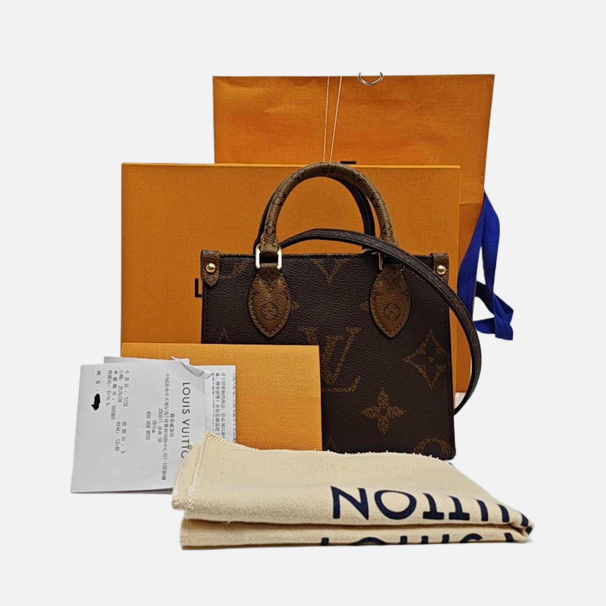 ONTHEGO BB Monogram Coated Canvas Brown