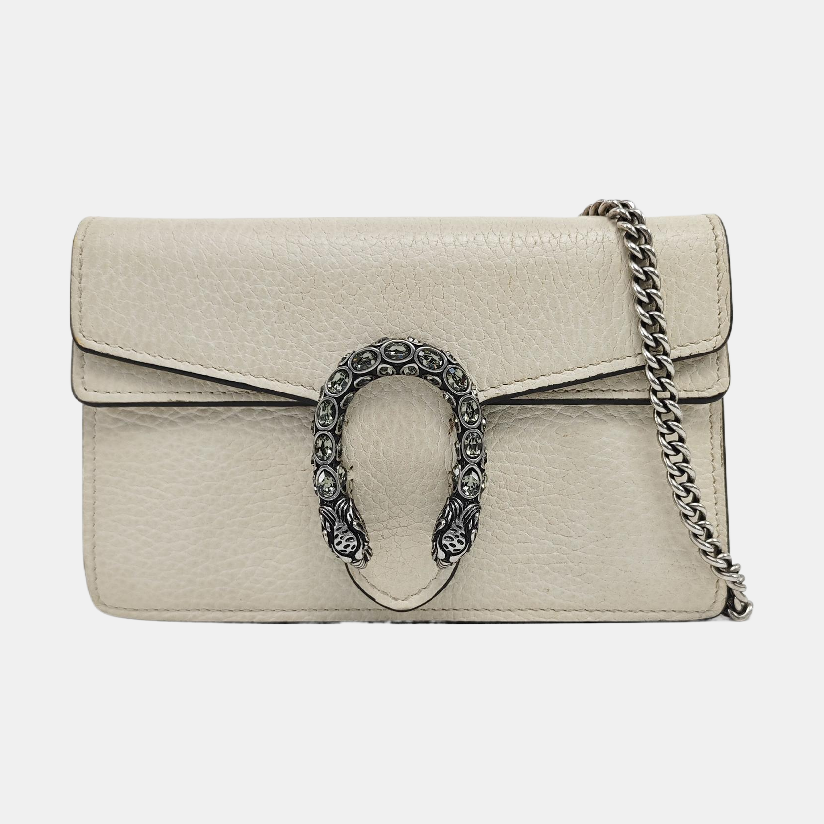 Dionysus Super Mini Calfskin White