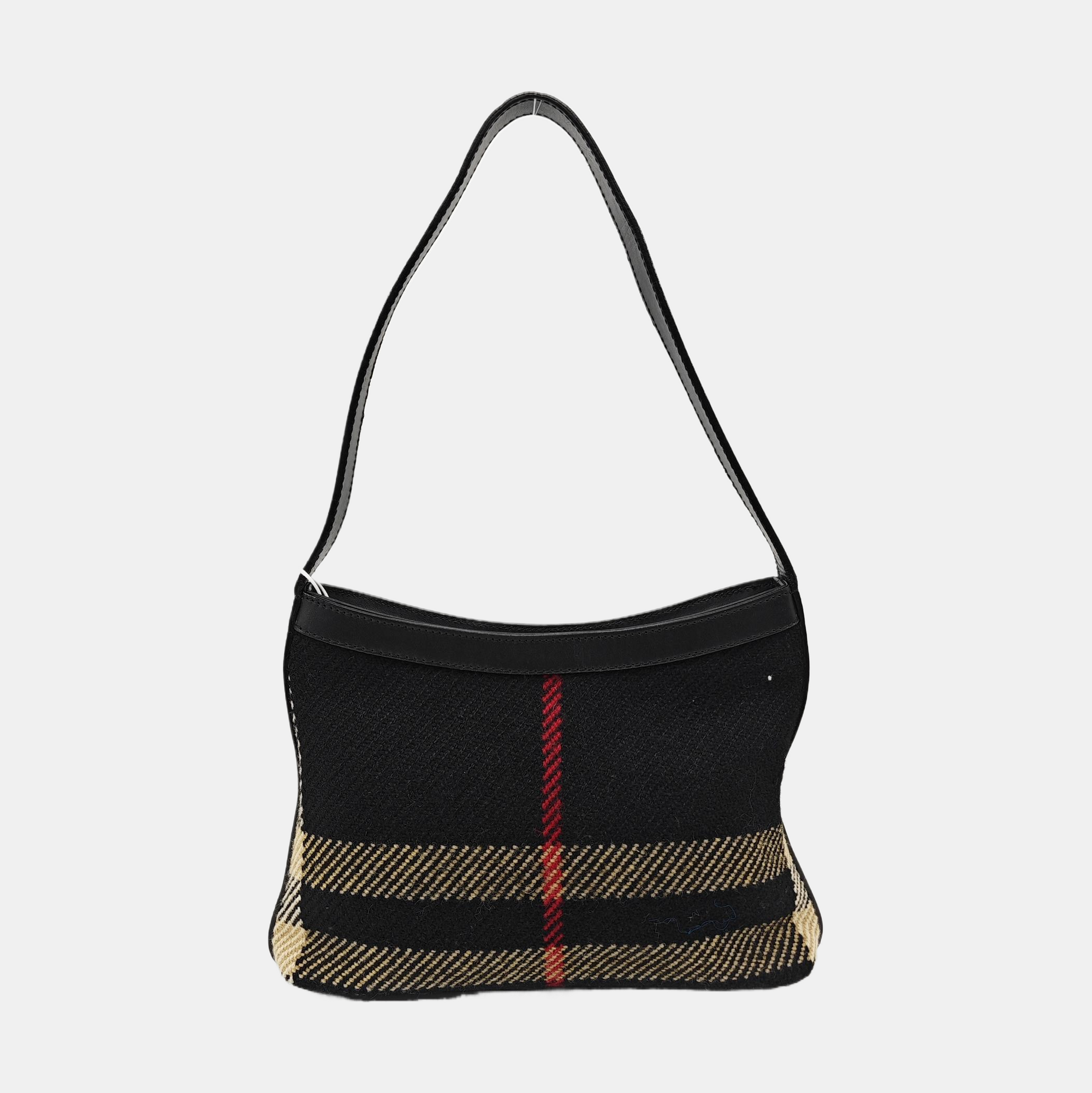 Fabric Shoulder Bag Black