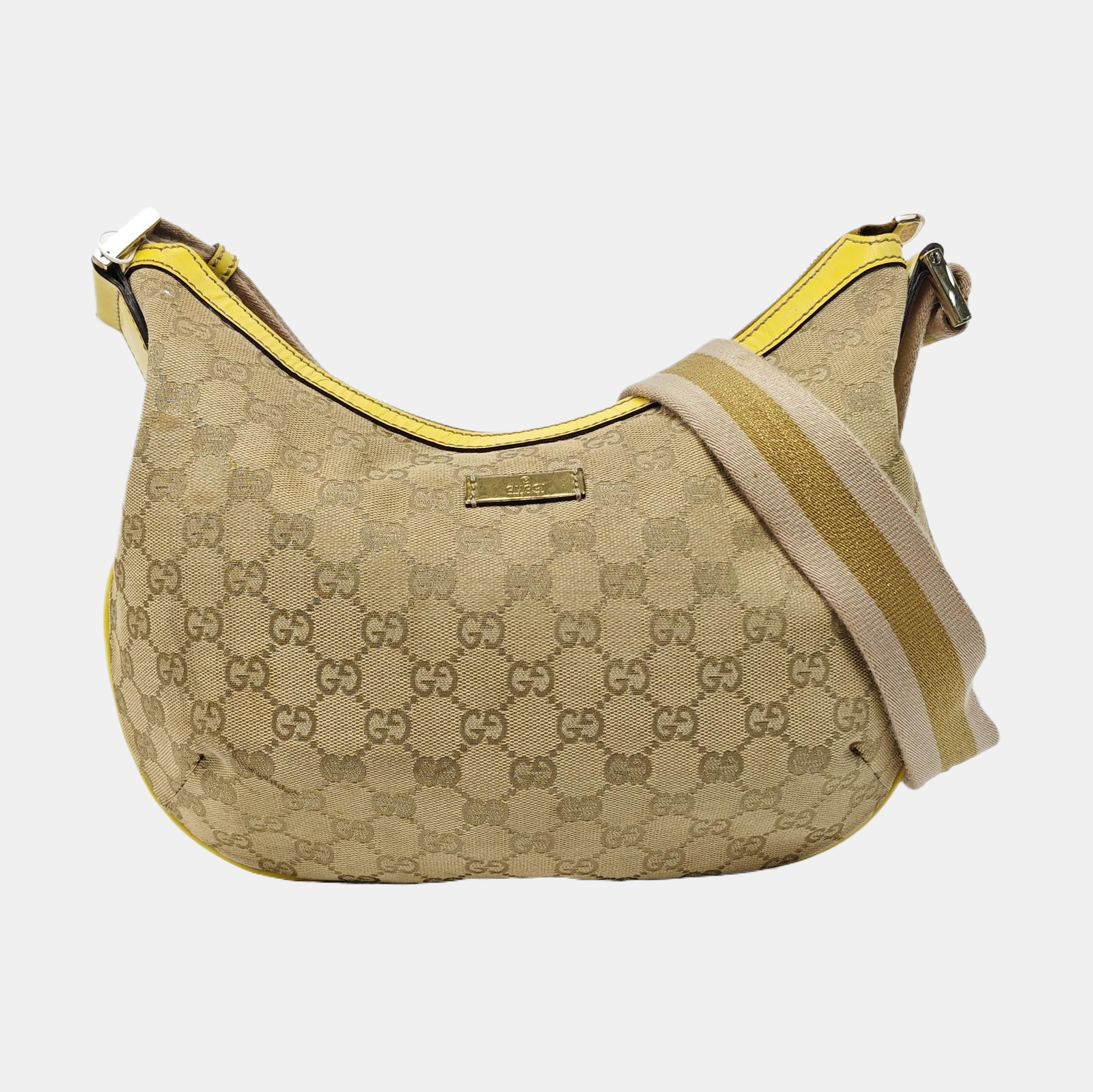 Monogram Coated Canvas Shoulder Bag Beige