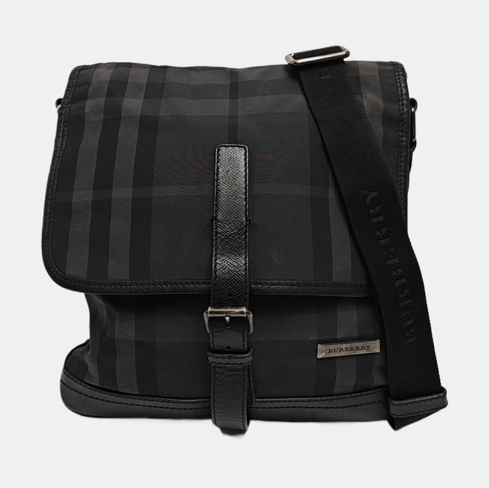 Nylon Shoulder Bag Gray