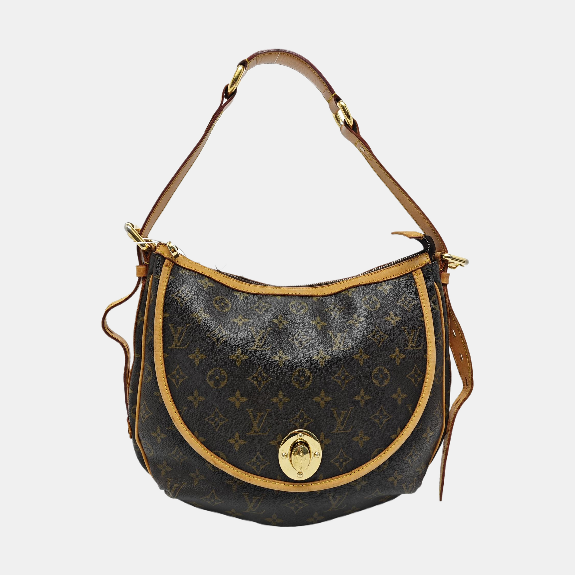 TULUM GM Monogram Coated Canvas Brown