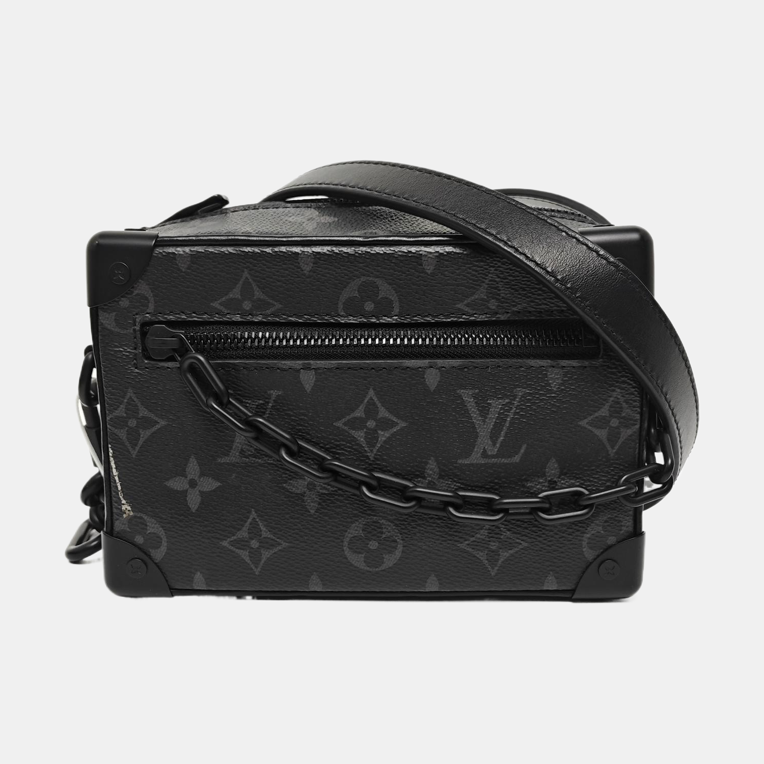 SOFT TRUNK Mini Monogram Coated Canvas Black